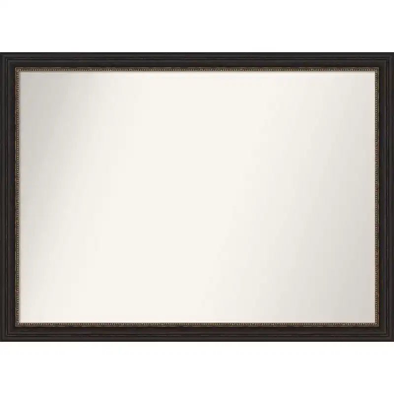 Amanti Art 42"x31" Non-Beveled Accent Narrow Bathroom Wall Mirror Bronze : Rectangle, Polystyrene Frame, Wall Mounted