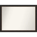 Amanti Art 42"x31" Non-Beveled Accent Narrow Bathroom Wall Mirror Bronze : Rectangle, Polystyrene Frame, Wall Mounted
