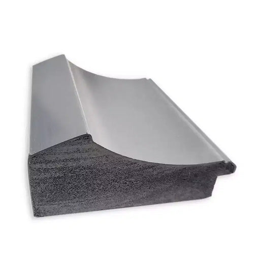 42" x 30" Non-Beveled Peak Polished Nickel Wall Mirror - Amanti Art: Includes Mounting Hardware