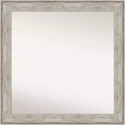 31" x 31" Square Wall Mirror with Crackled Frame, No Assembly - Amanti Art