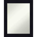 22" x 28" Non-Beveled Shiplap Navy Wood Wall Mirror - Amanti Art