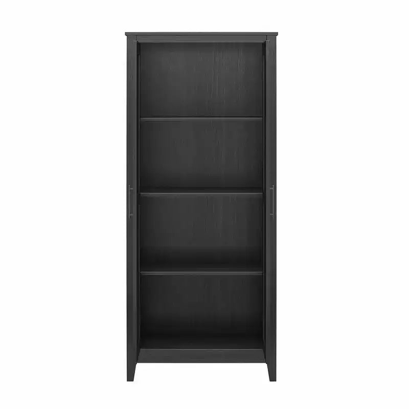 RealRooms Ashford Farmhouse Storage Cabinet with 4 Shelves and 2 Shaker Style Doors