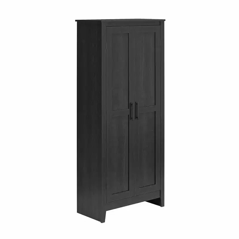 RealRooms Ashford Farmhouse Storage Cabinet with 4 Shelves and 2 Shaker Style Doors
