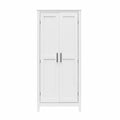 RealRooms Ashford Farmhouse Storage Cabinet with 4 Shelves and 2 Shaker Style Doors
