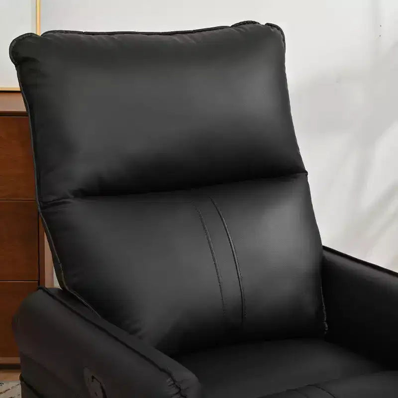 Okak Rocking Recliner Chair with Side Pocket 360 Swivel Nursery Accent Chair Small Glider Chair for Living Room Bedroom Home Theater