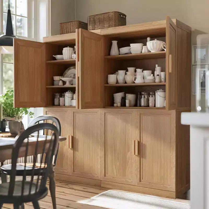 62 High Black Wood Grain Decorative Storage Cabinet with Sufficient Space for 12 Shelves