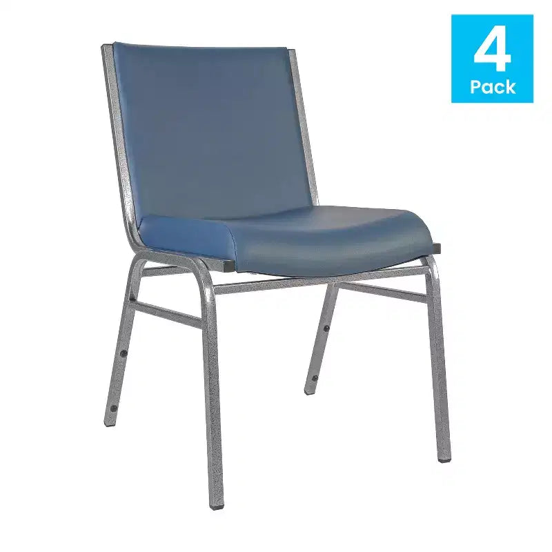 Flash Furniture 4 Pack HERCULES Series Heavy Duty Stack Chair