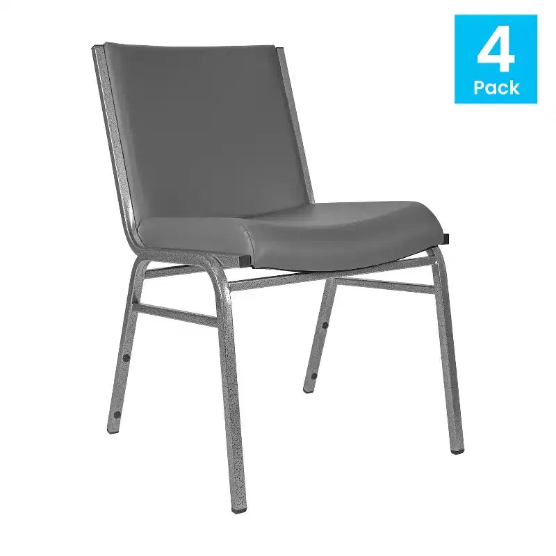 Flash Furniture 4 Pack HERCULES Series Heavy Duty Stack Chair