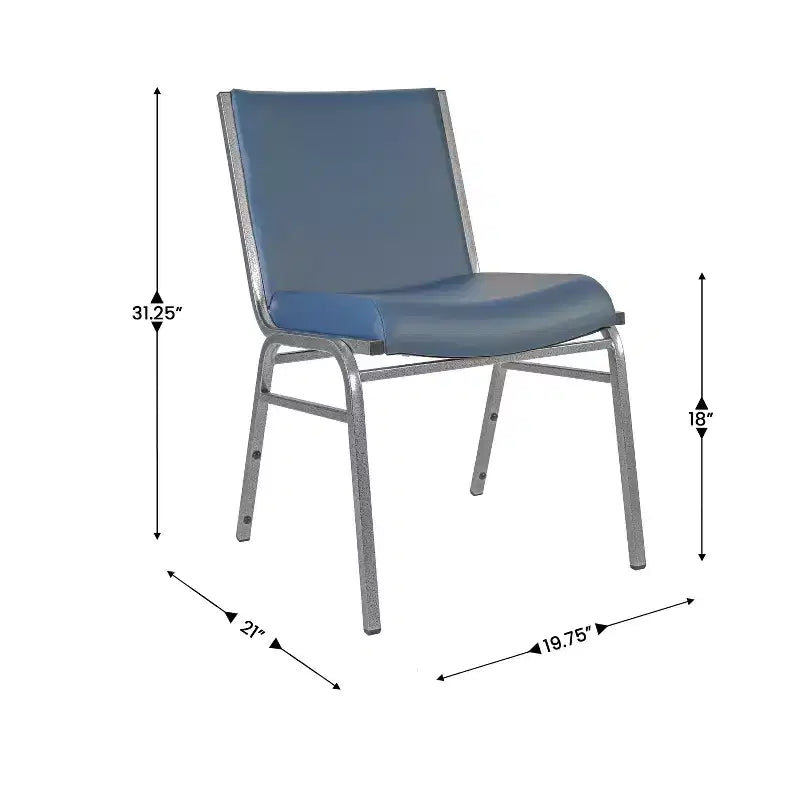 Flash Furniture 4 Pack HERCULES Series Heavy Duty Stack Chair