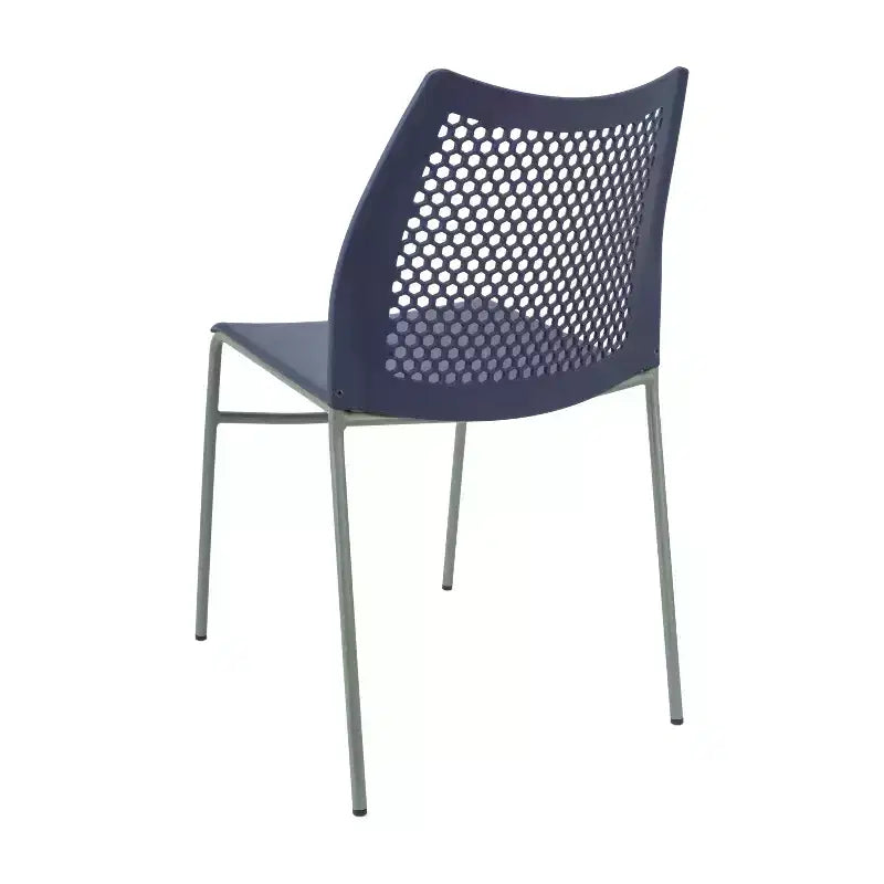 Flash Furniture HERCULES Stackable Chair with Air-Vent Back and Powder Coated Metal Base