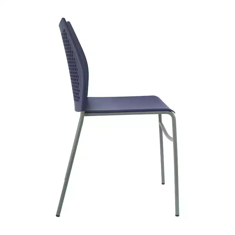 Flash Furniture HERCULES Stackable Chair with Air-Vent Back and Powder Coated Metal Base