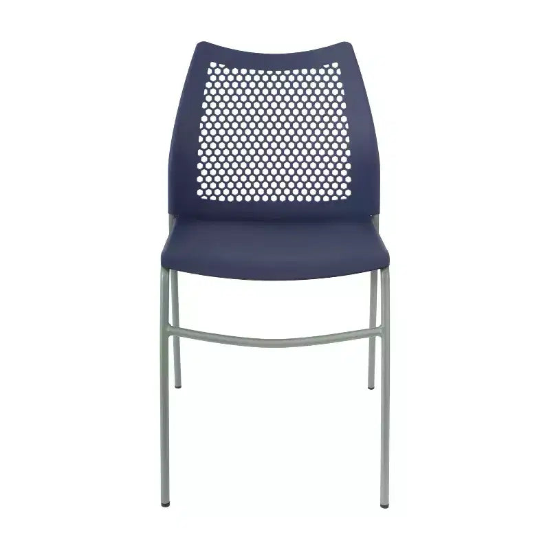 Flash Furniture HERCULES Stackable Chair with Air-Vent Back and Powder Coated Metal Base