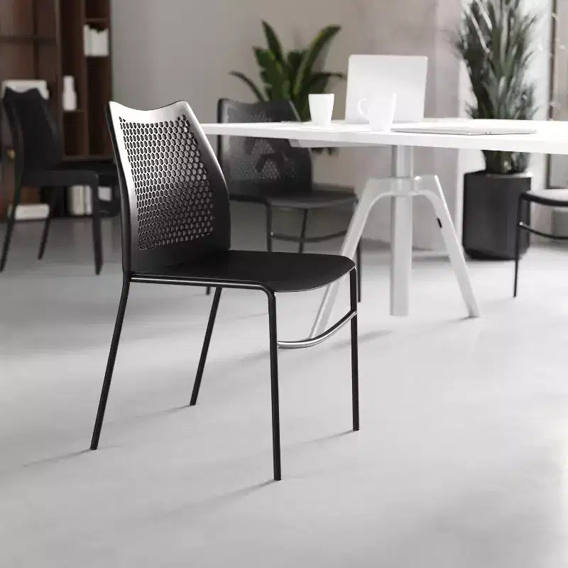 Flash Furniture HERCULES Stackable Chair with Air-Vent Back and Powder Coated Metal Base