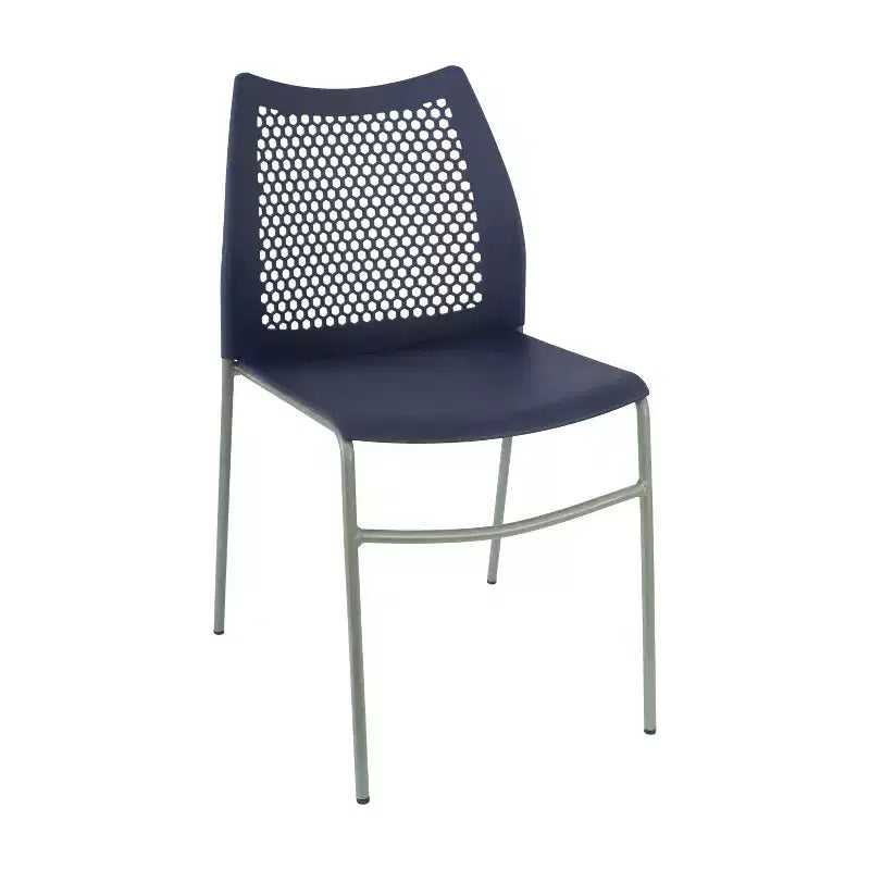 Flash Furniture HERCULES Stackable Chair with Air-Vent Back and Powder Coated Metal Base