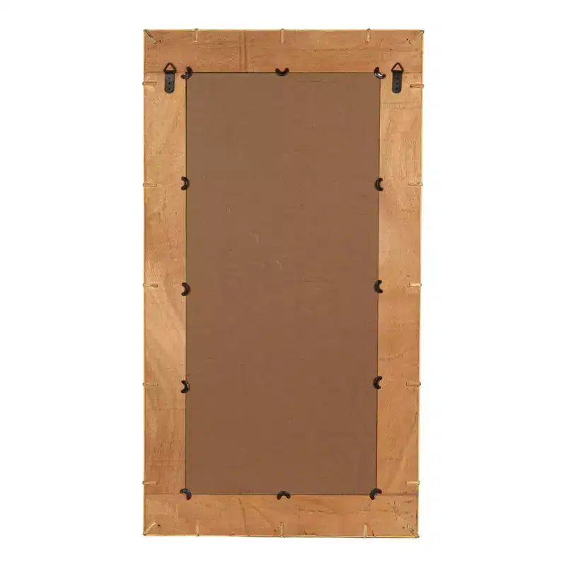 Storied Home Bamboo Square Wall Mirror