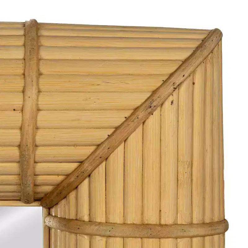 Storied Home Bamboo Square Wall Mirror