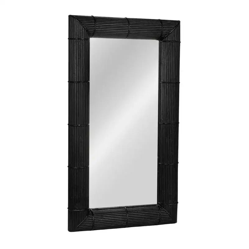 Storied Home Bamboo Square Wall Mirror