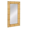 Storied Home Bamboo Square Wall Mirror