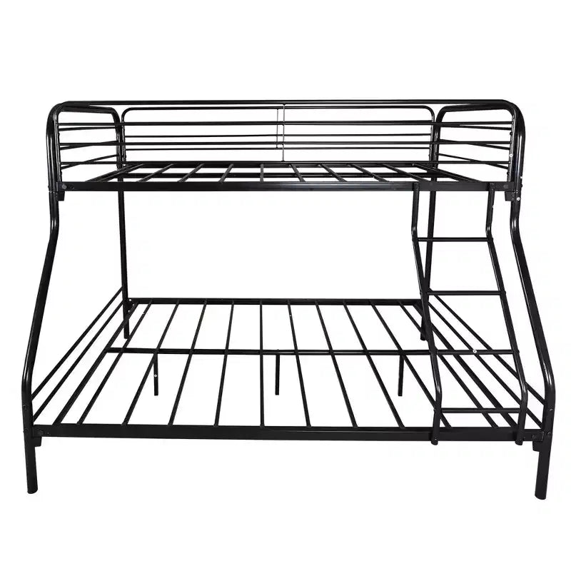 CLIHOME Twin-Over-Full Heavy Duty Metal Bunk Bed, Easy Assembly with Enhanced Upper-Level Guardrail