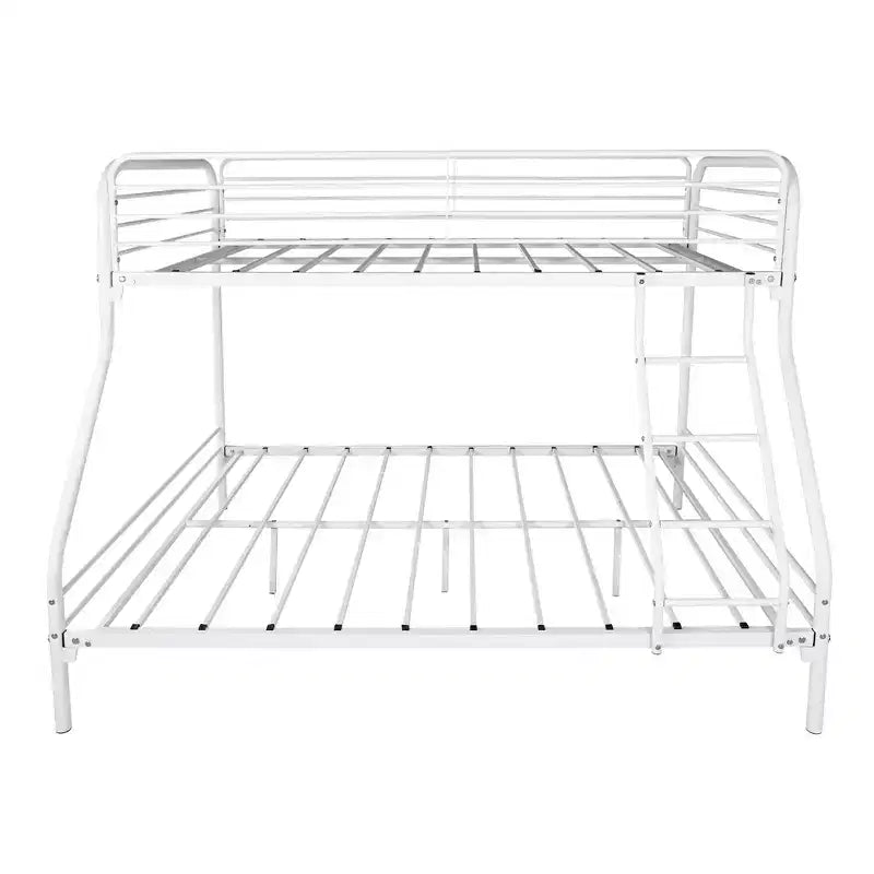 CLIHOME Heavy Duty Twin-Over-Full Metal Bunk Bed, Easy Assembly with Enhanced Upper-Level Guardrail