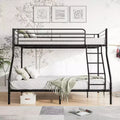 CLIHOME Heavy Duty Twin-Over-Full Metal Bunk Bed, Easy Assembly with Enhanced Upper-Level Guardrail
