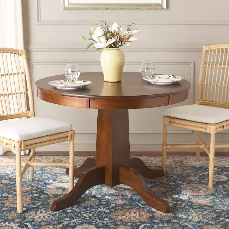 Sergio Round Dining Table - DTB9215A - Rustic Cafe - Safavieh