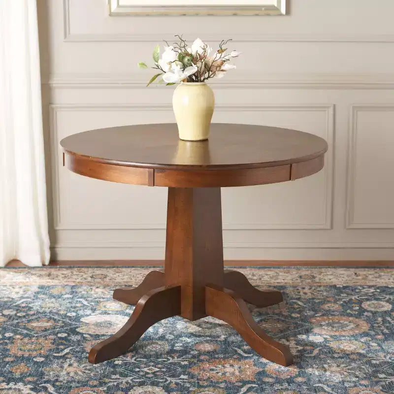 Sergio Round Dining Table - DTB9215A - Rustic Cafe - Safavieh