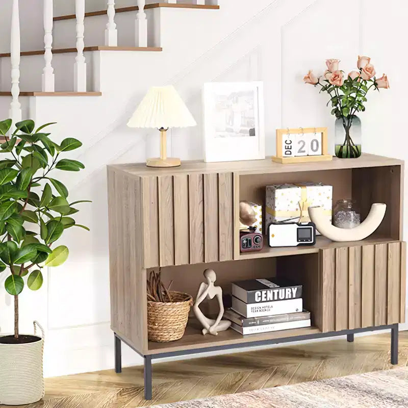 Storage Cabinet with Display Shelf, Buffet Sideboard Cabinet, Console Sofa Table Accent Cabinet