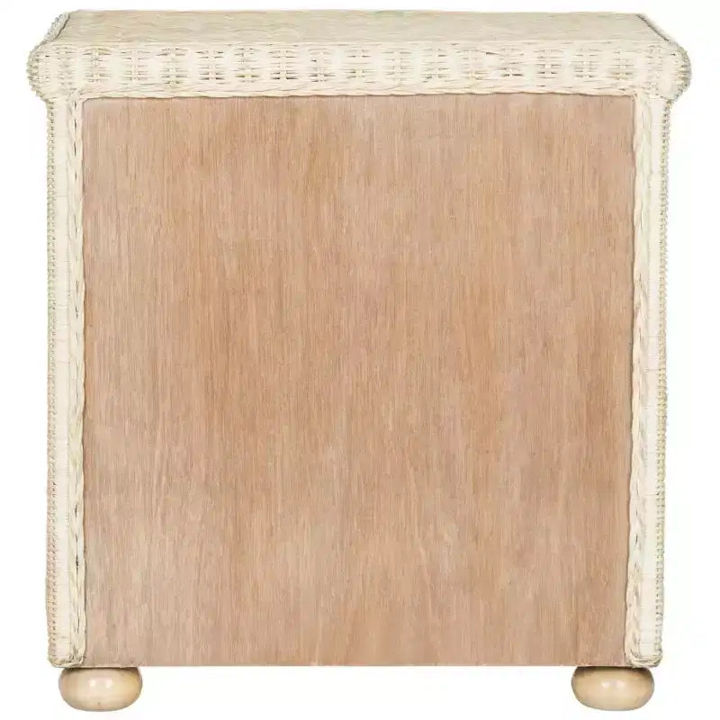 Adira Wicker Nightstand - SEA8002 - White Washed - Safavieh