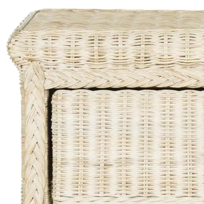 Adira Wicker Nightstand - SEA8002 - White Washed - Safavieh