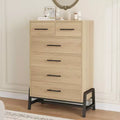 GustoWave 4+2 Dresser for Bedroom, 46.6 Tall Dresser, Tall Drawer with Storage Freestanding, Wooden Closet Storage Chest