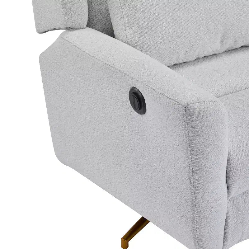 Christopher Knight Home Gilbert Contemporary Upholstered 360 Swivel and Power Recliner Chair