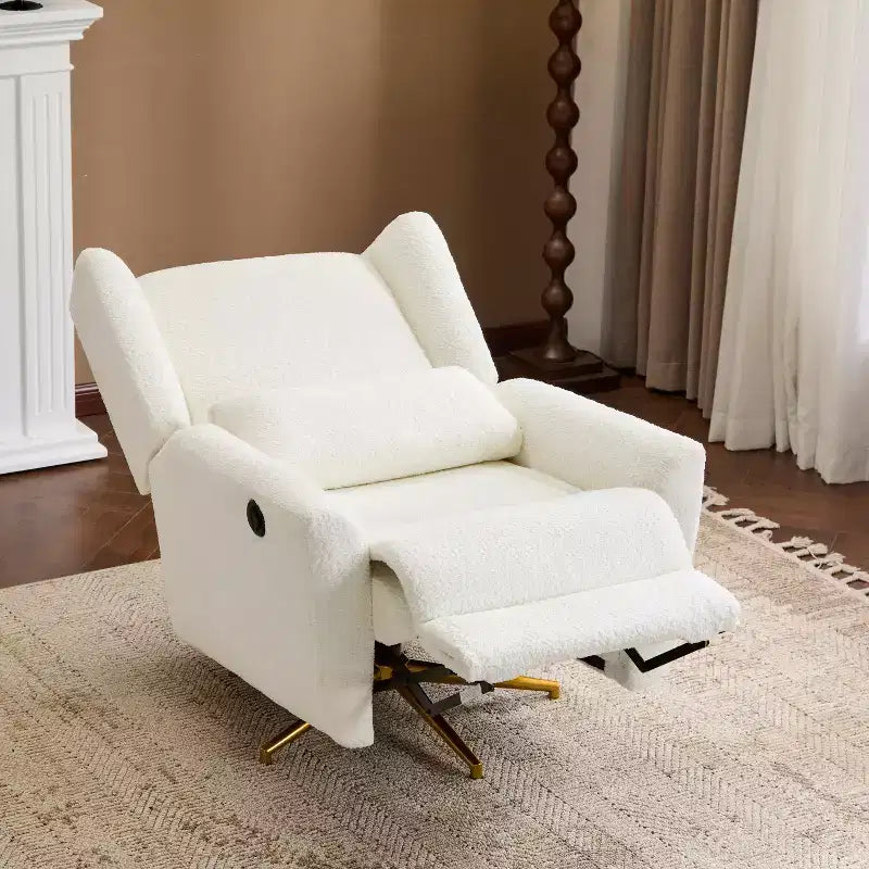 Christopher Knight Home Gilbert Contemporary Upholstered 360 Swivel and Power Recliner Chair