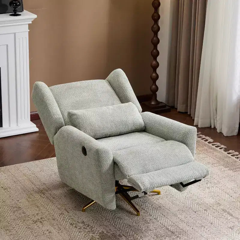 Christopher Knight Home Gilbert Contemporary Upholstered 360 Swivel and Power Recliner Chair