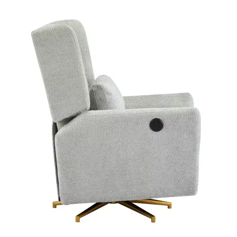Christopher Knight Home Gilbert Contemporary Upholstered 360 Swivel and Power Recliner Chair