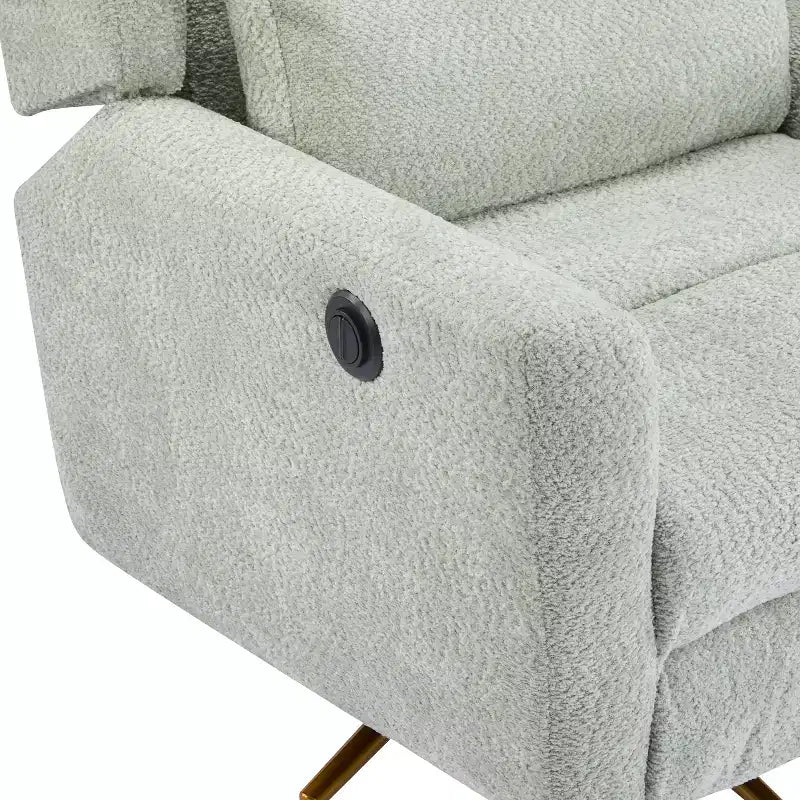 Christopher Knight Home Gilbert Contemporary Upholstered 360 Swivel and Power Recliner Chair