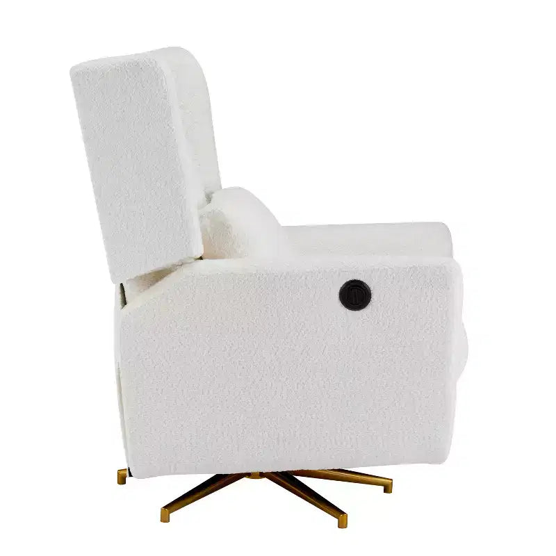 Christopher Knight Home Gilbert Contemporary Upholstered 360 Swivel and Power Recliner Chair