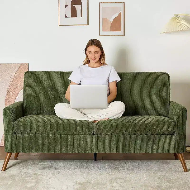 Dyonery 68 sofa, comfortable living room sofa, medieval modern love seat sofa, tool-free assembly small sofa, bedroom and office