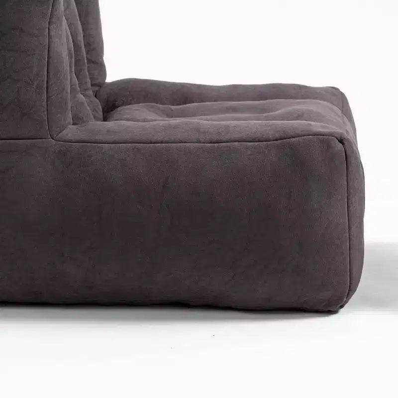 Fluffy bean bag chair for adults, super soft lazy sofa with memory foam and ottoman, indoor modern focus chair for living room, bedroom, apartment
