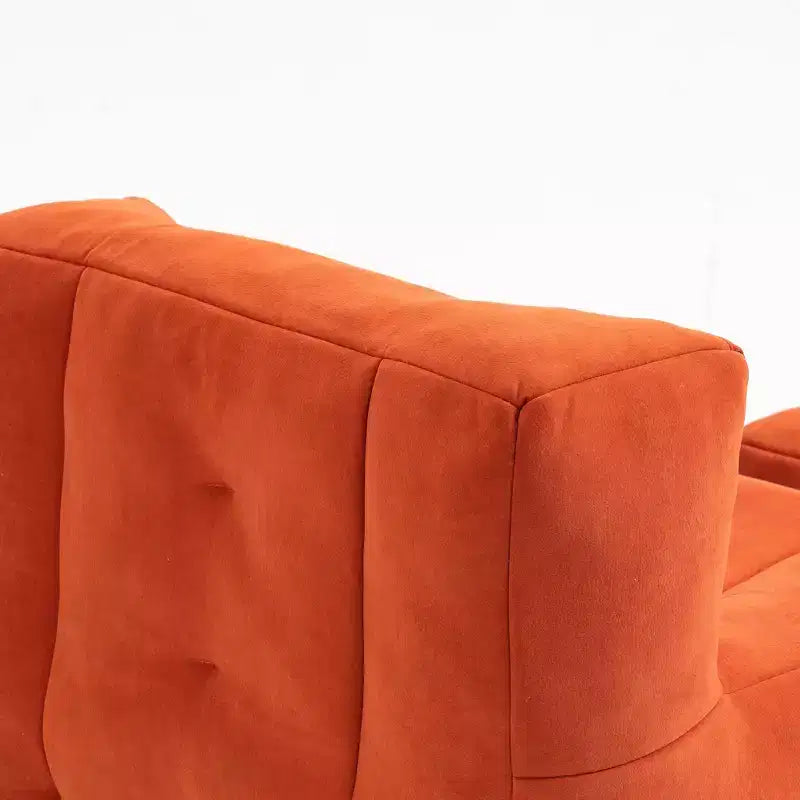 Fluffy bean bag chair for adults, super soft lazy sofa with memory foam and ottoman, indoor modern focus chair for living room, bedroom, apartment