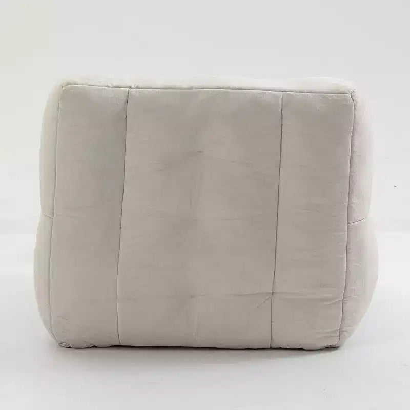 Fluffy bean bag chair for adults, super soft lazy sofa with memory foam and ottoman, indoor modern focus chair for living room, bedroom, apartment