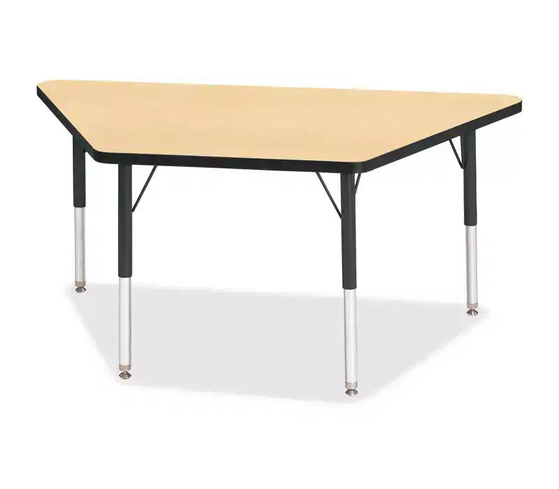 Jonti-Craft Berries Elementary Height Classic Trapezoid Table (24 x 48) in Black