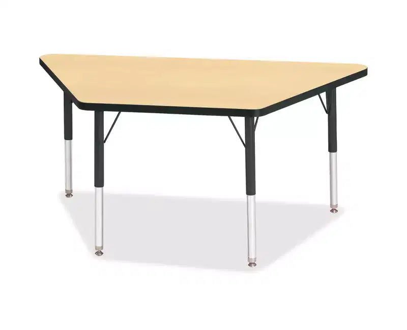 Jonti-Craft Berries Elementary Height Classic Trapezoid Table (24 x 48) in Black