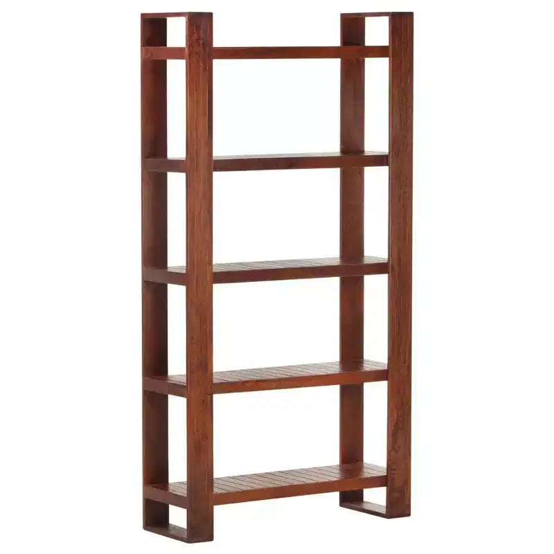vidaXL Book Cabinet Honey brown Solid Acacia Wood Medium Book Cabinet - 33.5 65.4