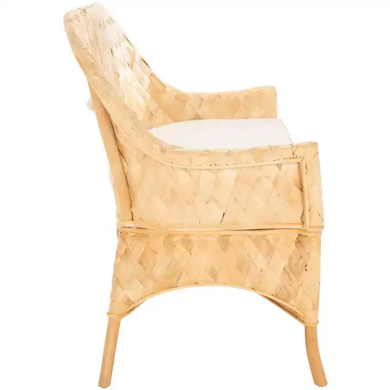 Chorus Woven Sofa Bench - SEA7041 - Natural/White - Safavieh