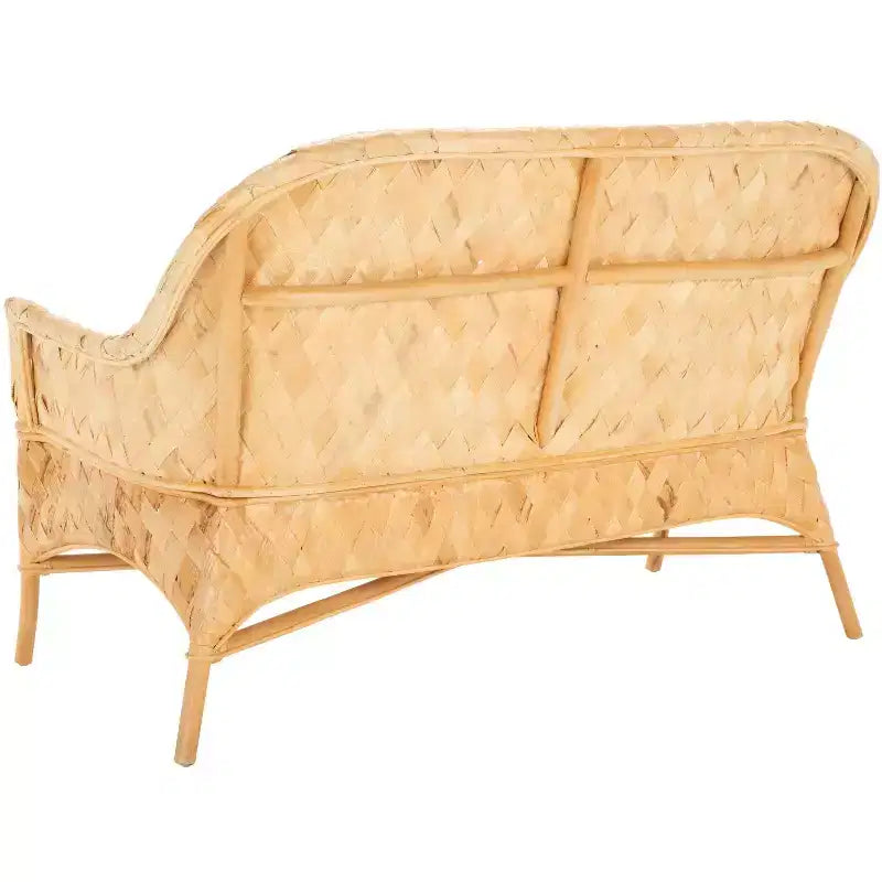 Chorus Woven Sofa Bench - SEA7041 - Natural/White - Safavieh