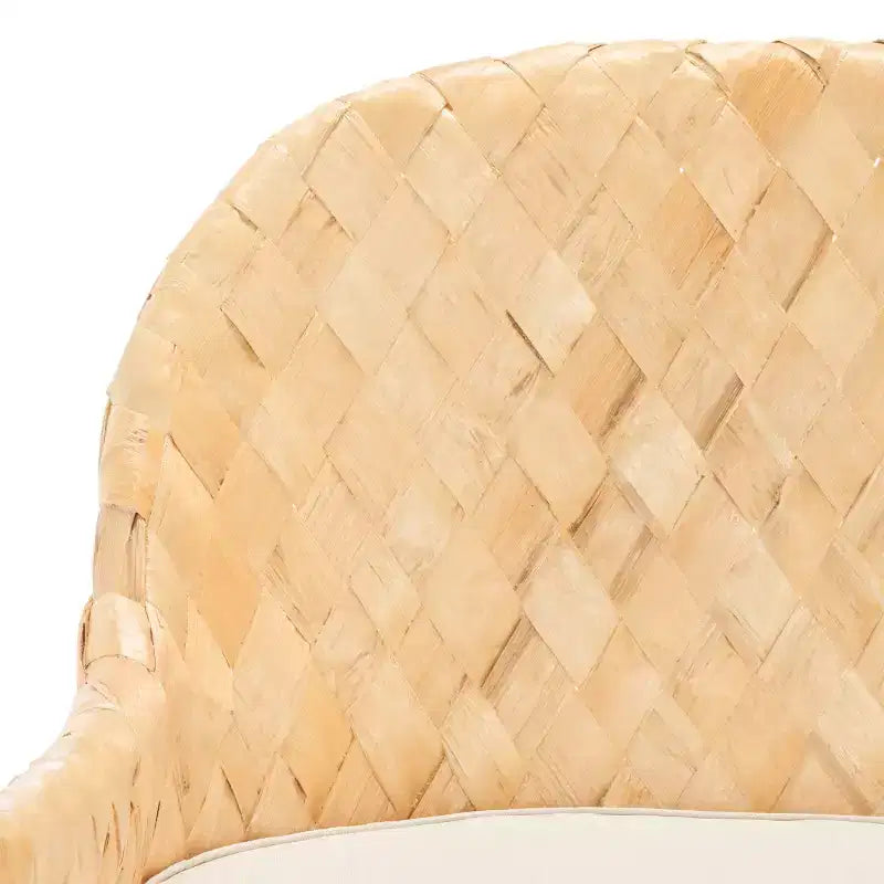Chorus Woven Sofa Bench - SEA7041 - Natural/White - Safavieh