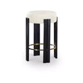 Meridian Furniture,Harrison Cream Vegan Leather Counter Stool