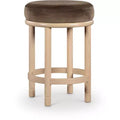 Meridian Furniture,Monette Brown Velvet Counter Stool