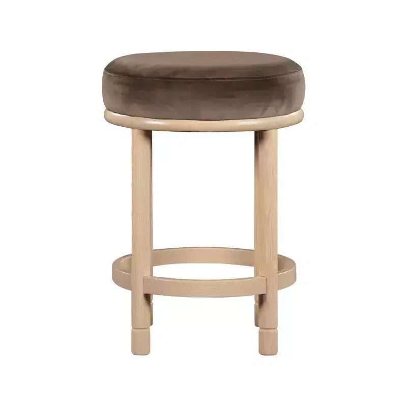Meridian Furniture,Monette Brown Velvet Counter Stool
